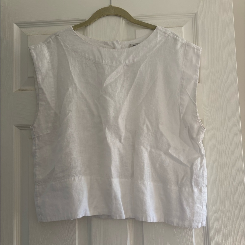 Madewell Boxy Linen Tank Top - Size L